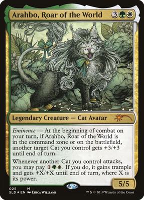 Arahbo, Roar of the World card from Secret Lair Drop Series