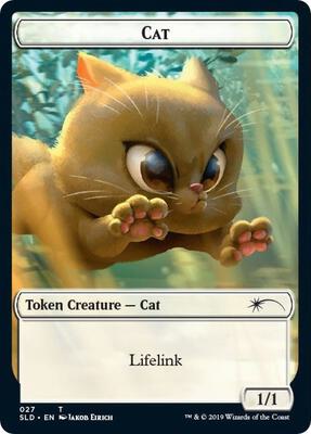 Cat (027) // Cat (028) Double-sided Token card from Secret Lair Drop Series