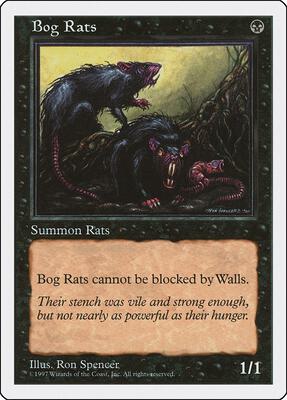 Bog Rats card from Fifth Edition