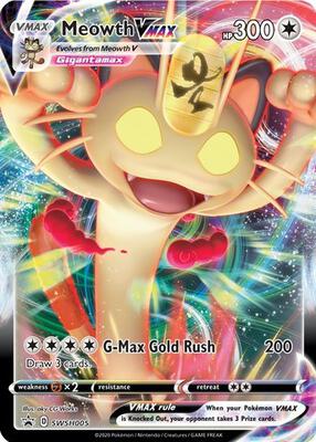 Meowth VMAX - SWSH005 card from SWSH: Sword & Shield Promo Cards