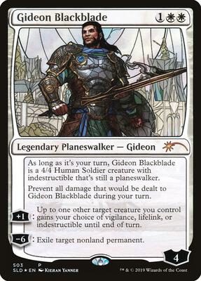Gideon Blackblade (Stained Glass) card from Secret Lair Drop Series