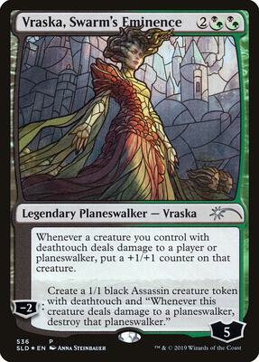 Vraska, Swarm's Eminence (Stained Glass) card from Secret Lair Drop Series