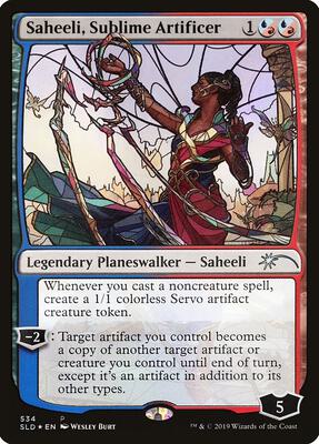 Saheeli, Sublime Artificer (Stained Glass) card from Secret Lair Drop Series
