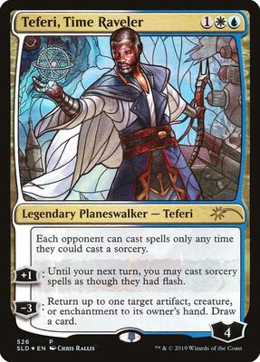 Teferi, Time Raveler (Stained Glass) card from Secret Lair Drop Series