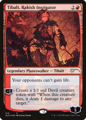 Tibalt, Rakish Instigator (Stained Glass) card from Secret Lair Drop Series