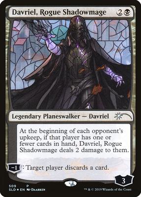 Davriel, Rogue Shadowmage (Stained Glass) card from Secret Lair Drop Series