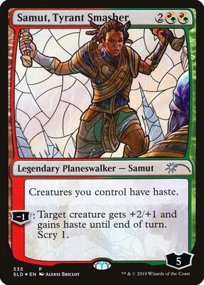 Samut, Tyrant Smasher (Stained Glass) card from Secret Lair Drop Series
