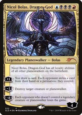 Nicol Bolas, Dragon-God (Stained Glass) card from Secret Lair Drop Series