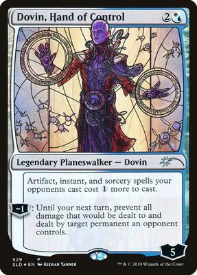 Dovin, Hand of Control (Stained Glass) card from Secret Lair Drop Series