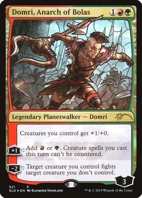 Domri, Anarch of Bolas (Stained Glass) card from Secret Lair Drop Series