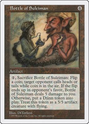 Bottle of Suleiman card from Fifth Edition