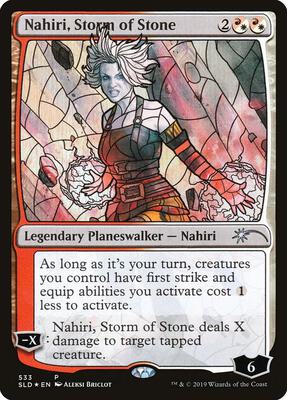 Nahiri, Storm of Stone (Stained Glass) card from Secret Lair Drop Series