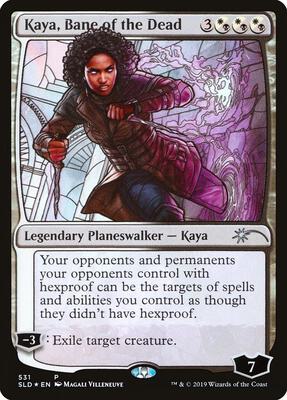 Kaya, Bane of the Dead (Stained Glass) card from Secret Lair Drop Series