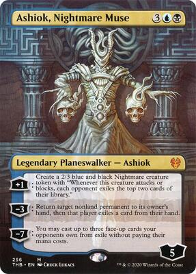 Ashiok, Nightmare Muse (Borderless) card from Theros Beyond Death
