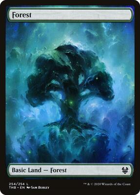 Forest card from Theros Beyond Death