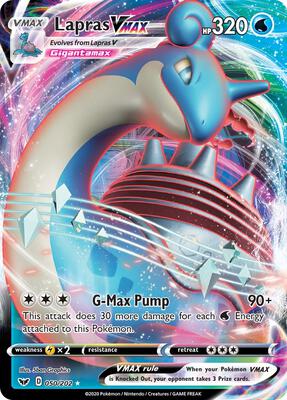 Lapras VMAX card from SWSH01: Sword & Shield Base Set