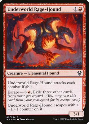 Underworld Rage-Hound card from Theros Beyond Death