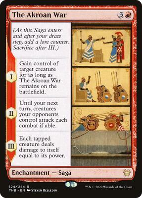 The Akroan War card from Theros Beyond Death