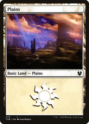 Plains (279) card from Theros Beyond Death