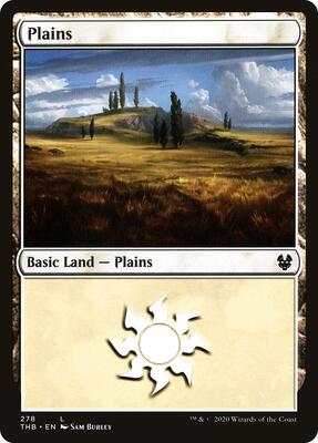 Plains (278) card from Theros Beyond Death