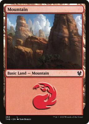 Mountain (284) card from Theros Beyond Death