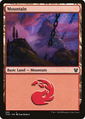 Mountain (285) card from Theros Beyond Death
