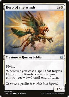 Hero of the Winds card from Theros Beyond Death