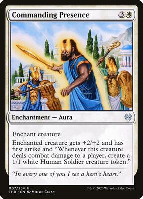 Commanding Presence card from Theros Beyond Death