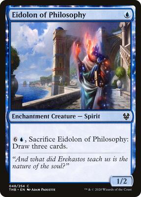 Eidolon of Philosophy card from Theros Beyond Death