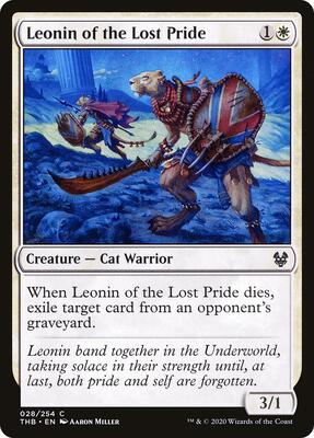 Leonin of the Lost Pride card from Theros Beyond Death