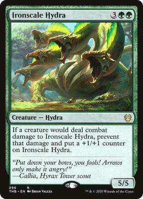 Ironscale Hydra card from Theros Beyond Death