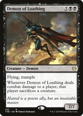 Demon of Loathing card from Theros Beyond Death