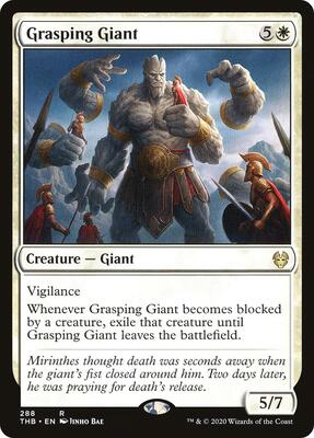 Grasping Giant card from Theros Beyond Death