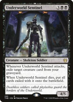 Underworld Sentinel card from Theros Beyond Death