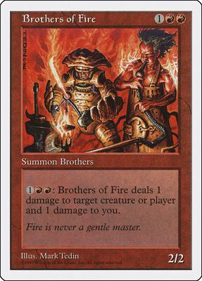 Brothers of Fire card from Fifth Edition