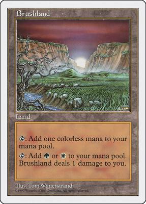Brushland card from Fifth Edition
