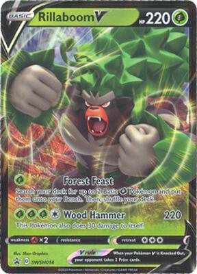Rillaboom V - SWSH014 card from SWSH: Sword & Shield Promo Cards