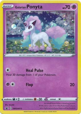 Galarian Ponyta - SWSH013 card from SWSH: Sword & Shield Promo Cards