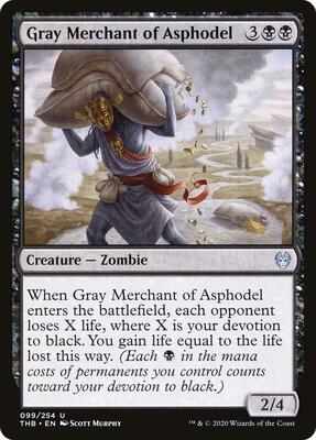 Gray Merchant of Asphodel card from Theros Beyond Death