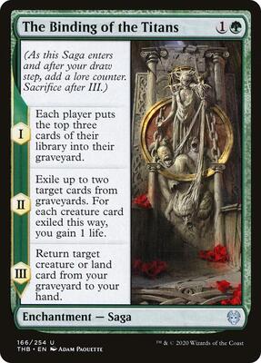 The Binding of the Titans card from Theros Beyond Death