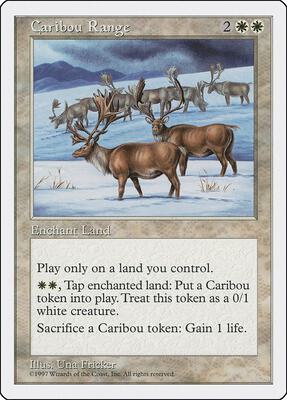 Caribou Range card from Fifth Edition