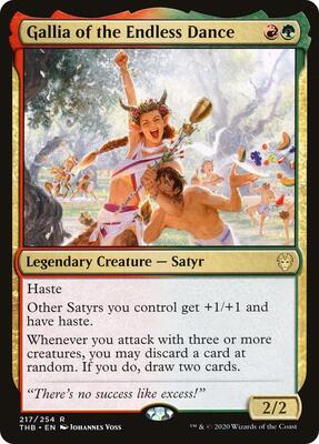 Gallia of the Endless Dance card from Theros Beyond Death