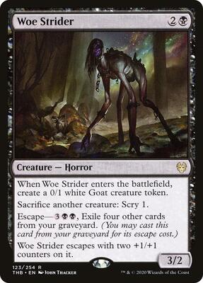 Woe Strider card from Theros Beyond Death