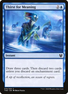 Thirst for Meaning card from Theros Beyond Death