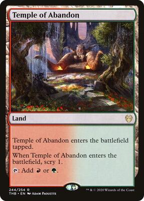 Temple of Abandon card from Theros Beyond Death