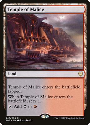 Temple of Malice card from Theros Beyond Death
