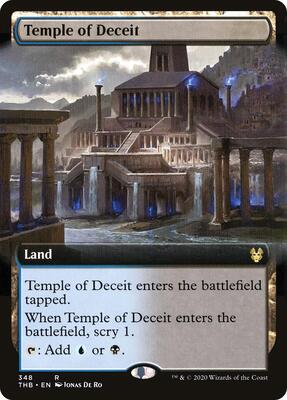Temple of Deceit (Extended Art) card from Theros Beyond Death