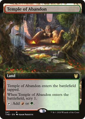 Temple of Abandon (Extended Art) card from Theros Beyond Death
