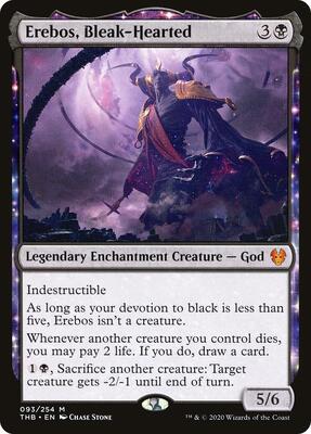 Erebos, Bleak-Hearted card from Theros Beyond Death
