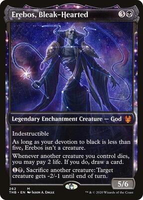 Erebos, Bleak-Hearted (Showcase) card from Theros Beyond Death